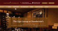Desktop Screenshot of cigarloungeatchamberlains.com